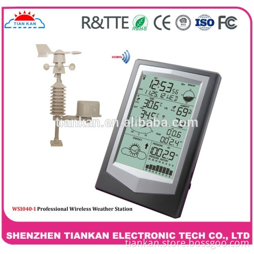 Professional wireless weather station with PC link
